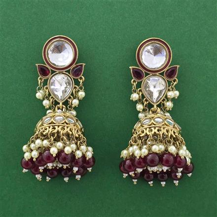 Indo Western Jhumki With Mehndi Plating