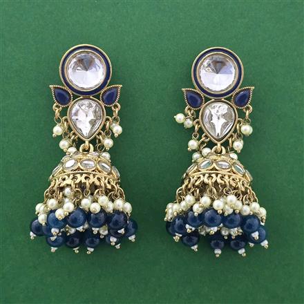 Indo Western Jhumki With Mehndi Plating