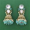 Indo Western Jhumki With Mehndi Plating