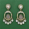 Indo Western Classic Earring With Mehndi Plating