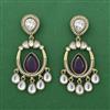 Indo Western Classic Earring With Mehndi Plating