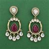 Indo Western Classic Earring With Mehndi Plating