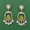 Indo Western Classic Earring With Mehndi Plating