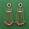 Indo Western Meenakari Earring With Mehndi Plating
