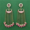 Indo Western Meenakari Earring With Mehndi Plating