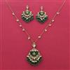 Indo Western Classic Pendant Set With Mehndi Plating