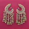 Indo Western Peacock Earring With Mehndi Plating