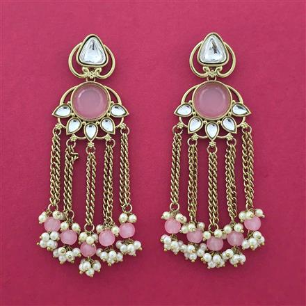 Indo Western Classic Earring With Mehndi Plating