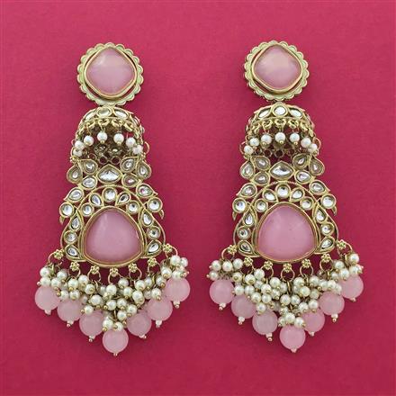 Indo Western Jhumki With Mehndi Plating