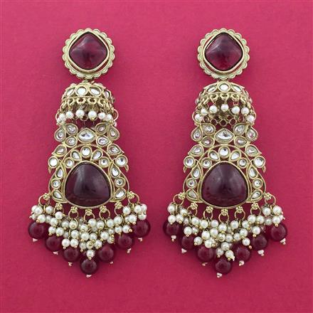 Indo Western Jhumki With Mehndi Plating
