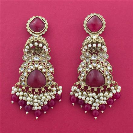 Indo Western Jhumki With Mehndi Plating
