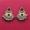 Indo Western Meenakari Earring With Mehndi Plating
