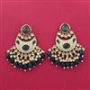 Indo Western Meenakari Earring With Mehndi Plating