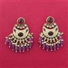 Indo Western Meenakari Earring With Mehndi Plating