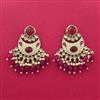 Indo Western Meenakari Earring With Mehndi Plating