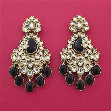 Indo Western Classic Earring With Mehndi Plating
