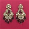 Indo Western Classic Earring With Mehndi Plating
