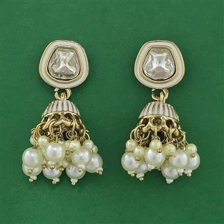 Indo Western Jhumki With Mehndi Plating