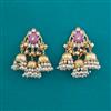 Indo Western Jhumki With Matte Gold Plating