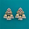 Indo Western Jhumki With Matte Gold Plating