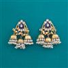 Indo Western Jhumki With Matte Gold Plating