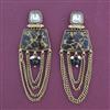 Indo Western Classic Earring With Mehndi Plating