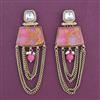 Indo Western Classic Earring With Mehndi Plating