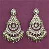 Indo Western Meenakari Earring With Mehndi Plating