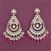 Indo Western Meenakari Earring With Mehndi Plating