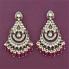 Indo Western Meenakari Earring With Mehndi Plating