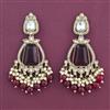Indo Western Classic Earring With Mehndi Plating
