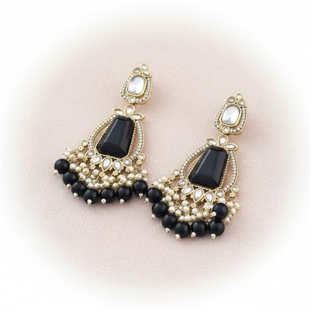 Indo Western Classic Earring With Mehndi Plating