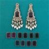 Indo Western Changeable Earring With Mehndi Plating