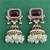 Indo Western Jhumki With Mehndi Plating