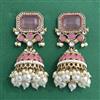 Indo Western Jhumki With Mehndi Plating