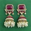 Indo Western Jhumki With Mehndi Plating