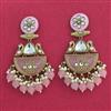 Indo Western Meenakari Earring With Mehndi Plating