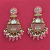 Indo Western Meenakari Earring With Mehndi Plating