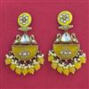 Indo Western Meenakari Earring With Mehndi Plating