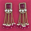 Indo Western Moti Earring With Mehndi Plating