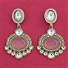Indo Western Meenakari Earring With Mehndi Plating
