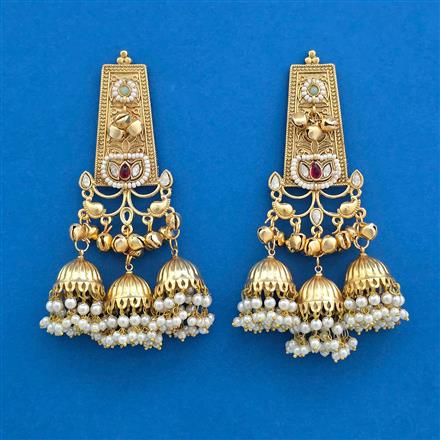 Indo Western Jhumki With Gold Plating