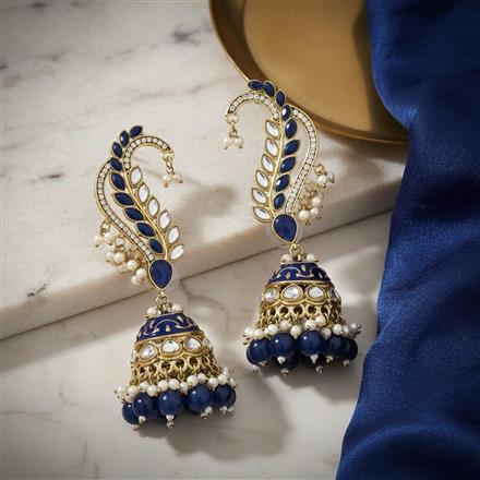 Indo Western Earcuff With Mehndi Plating