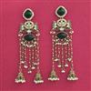 Indo Western Meenakari Earring With Mehndi Plating