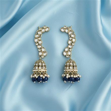 Indo Western Earcuff With Mehndi Plating