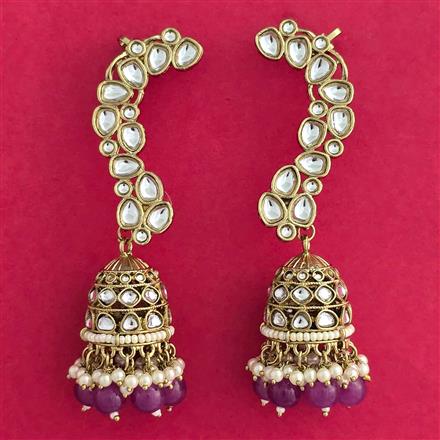 Indo Western Earcuff With Mehndi Plating
