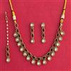 Indo Western Classic Necklace Set With Mehndi Plating