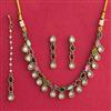 Indo Western Classic Necklace Set With Mehndi Plating