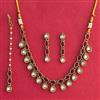 Indo Western Classic Necklace Set With Mehndi Plating