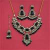 Indo Western Moti Necklace With Mehndi Plating